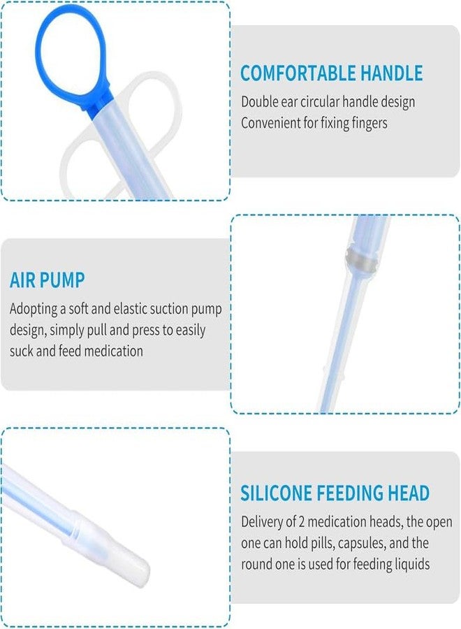 KittuPet Pet Medicine Syringe, 1Pieces Polypropylene Pill Dispenser with Silicone Tips, Soft Cat Pill Shooter for Small - Image 5